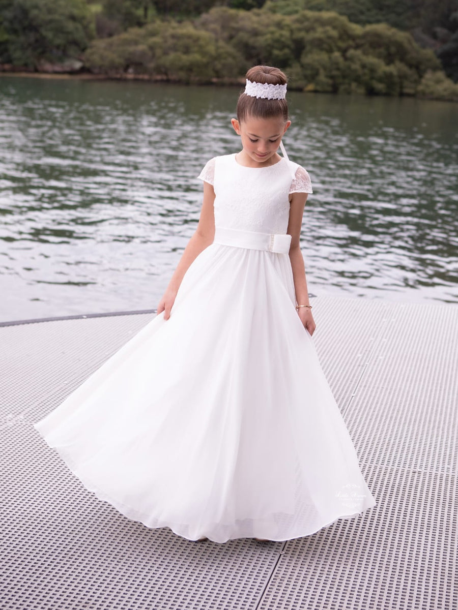 Holy Communion or Junior Bridesmaid Dress Style LDCP 6110 White or