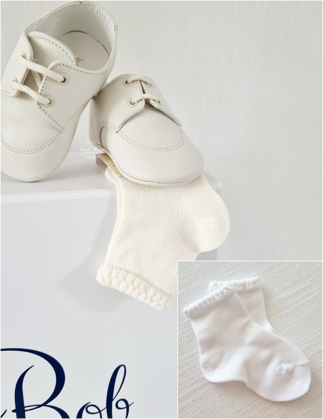 Boys Christening Baptism Socks Little Dream