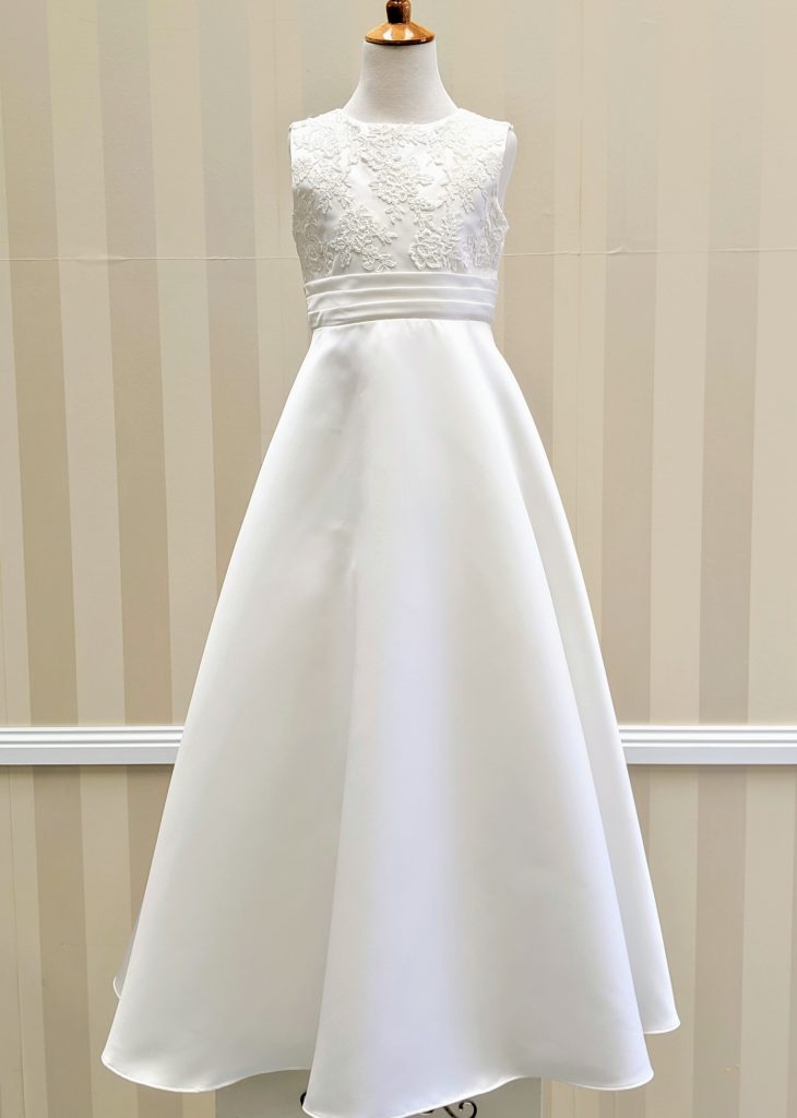 Holy Communion or Junior Bridesmaid Dress Style LDCP 6124 White or Ivory