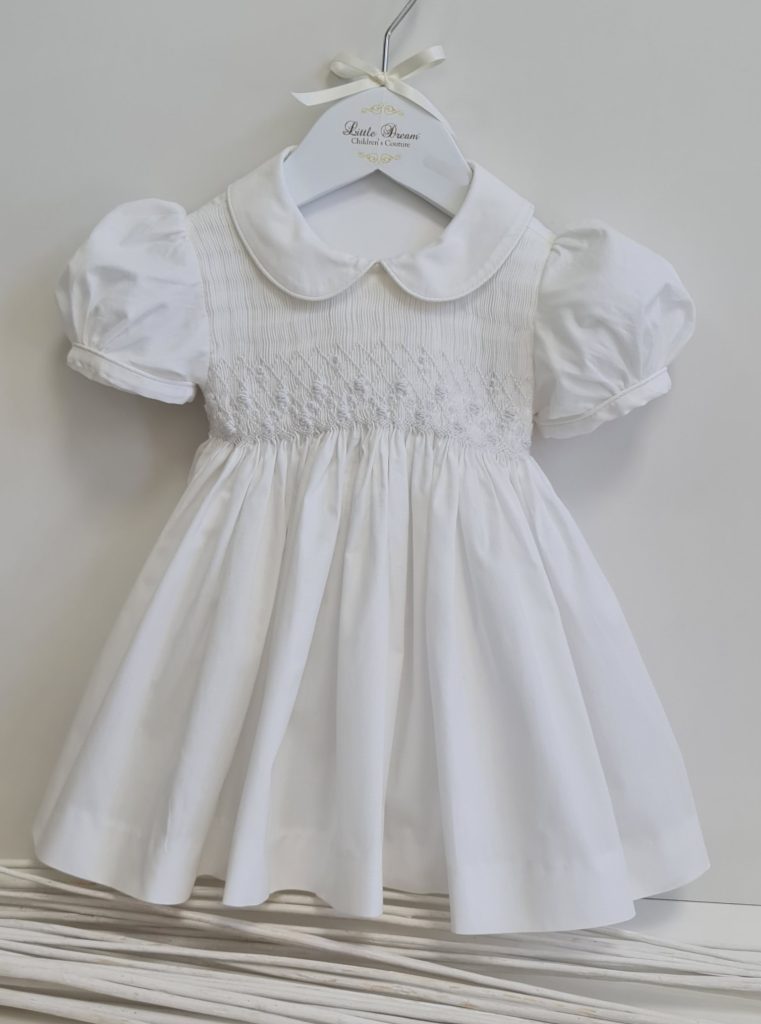 Cotton Pretty In White Hand Smocked Dress – Little Dream