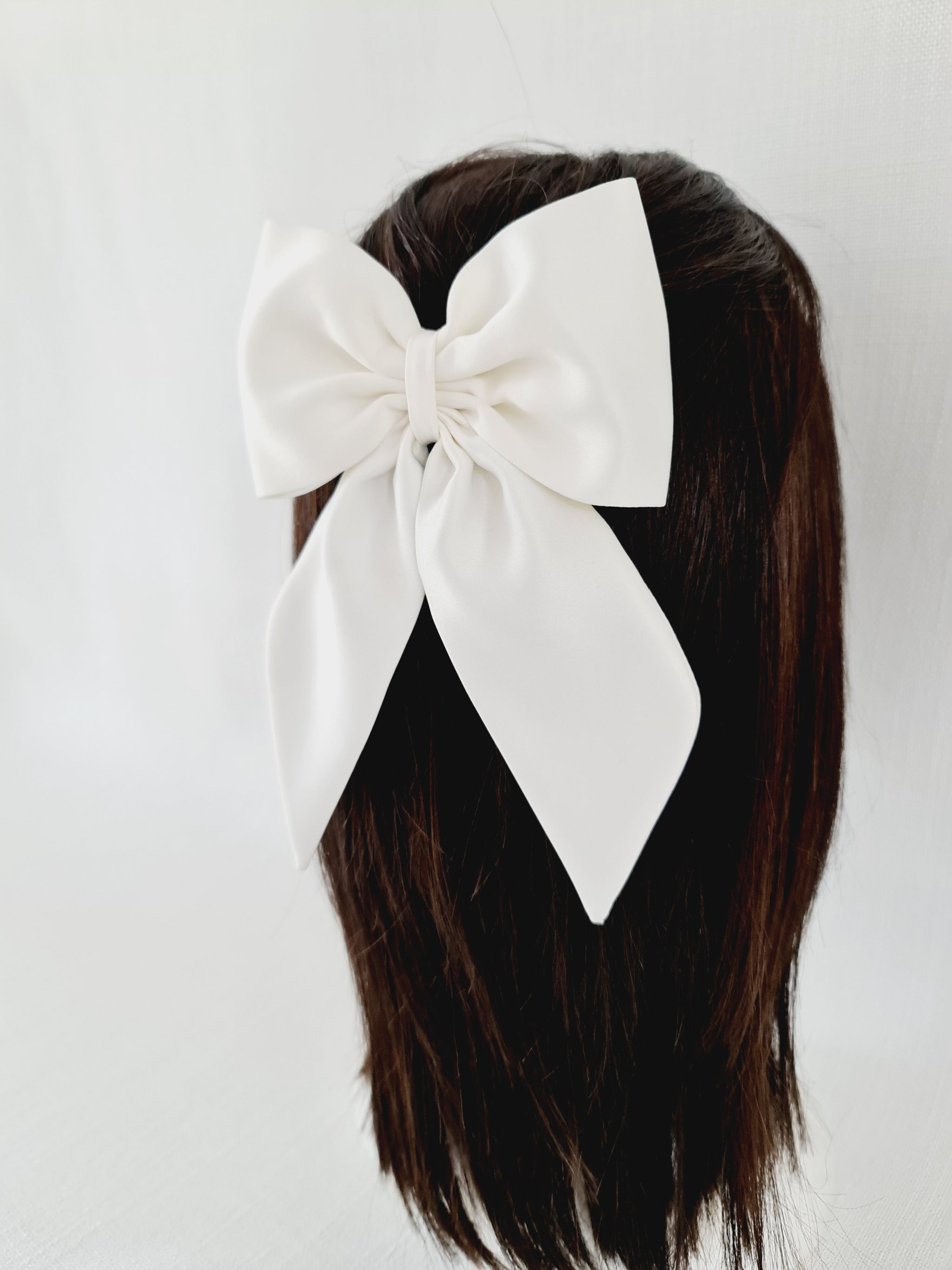 LD-H11 Ivory Hair Bow with Tail Clip – Little Dream