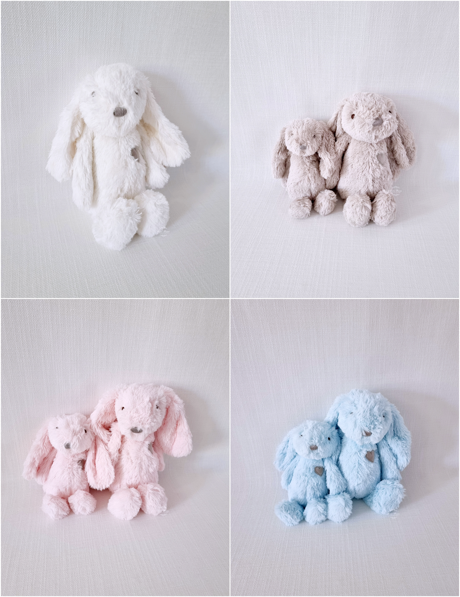 Rabbit Plush Rattle Toy - Small or Large – Little Dream