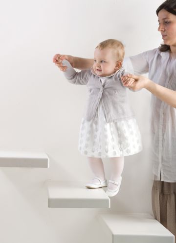 Baby Toddler Sheer Opaque Tights -White Ivory (NB to yr)